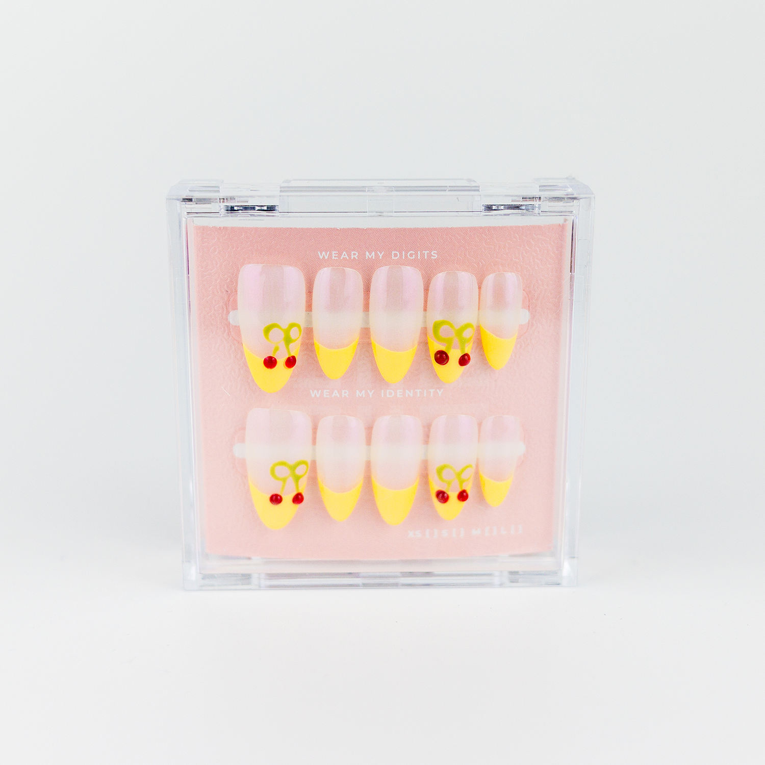 #1913 – Cherry Pudding | Long, Round Reusable Ready-to-Wear Nails