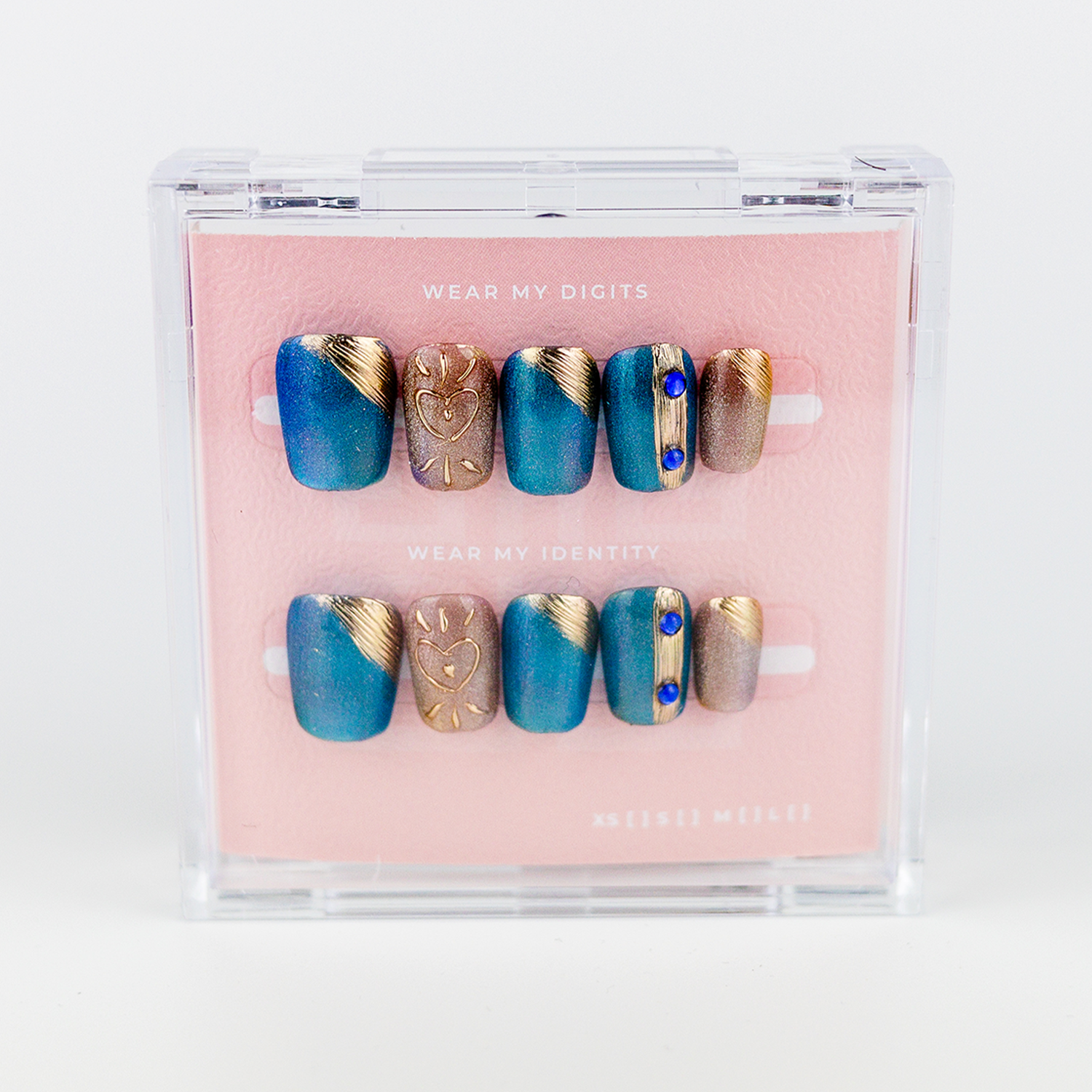 #2473 – Aqua Luxe | Medium, Square