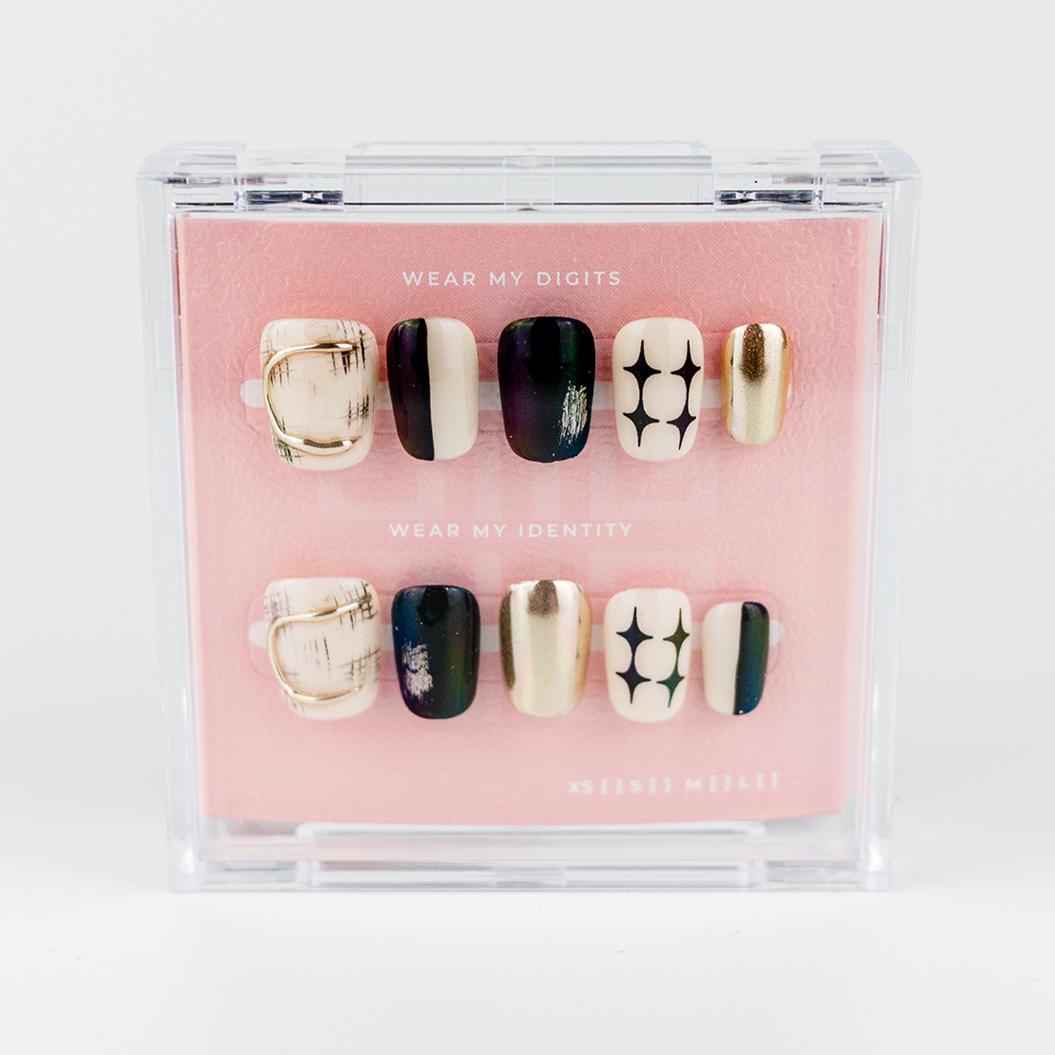 #2293 – Born This Way | Medium, Round, Reusable Ready-to-Wear Nails