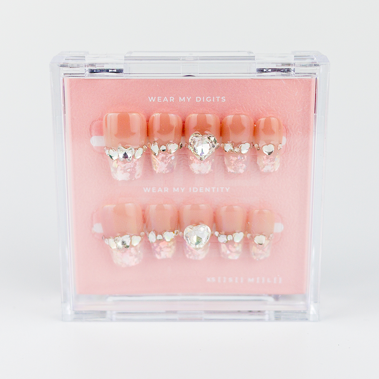 #1545 – Crystal Heart | Short, Coffin