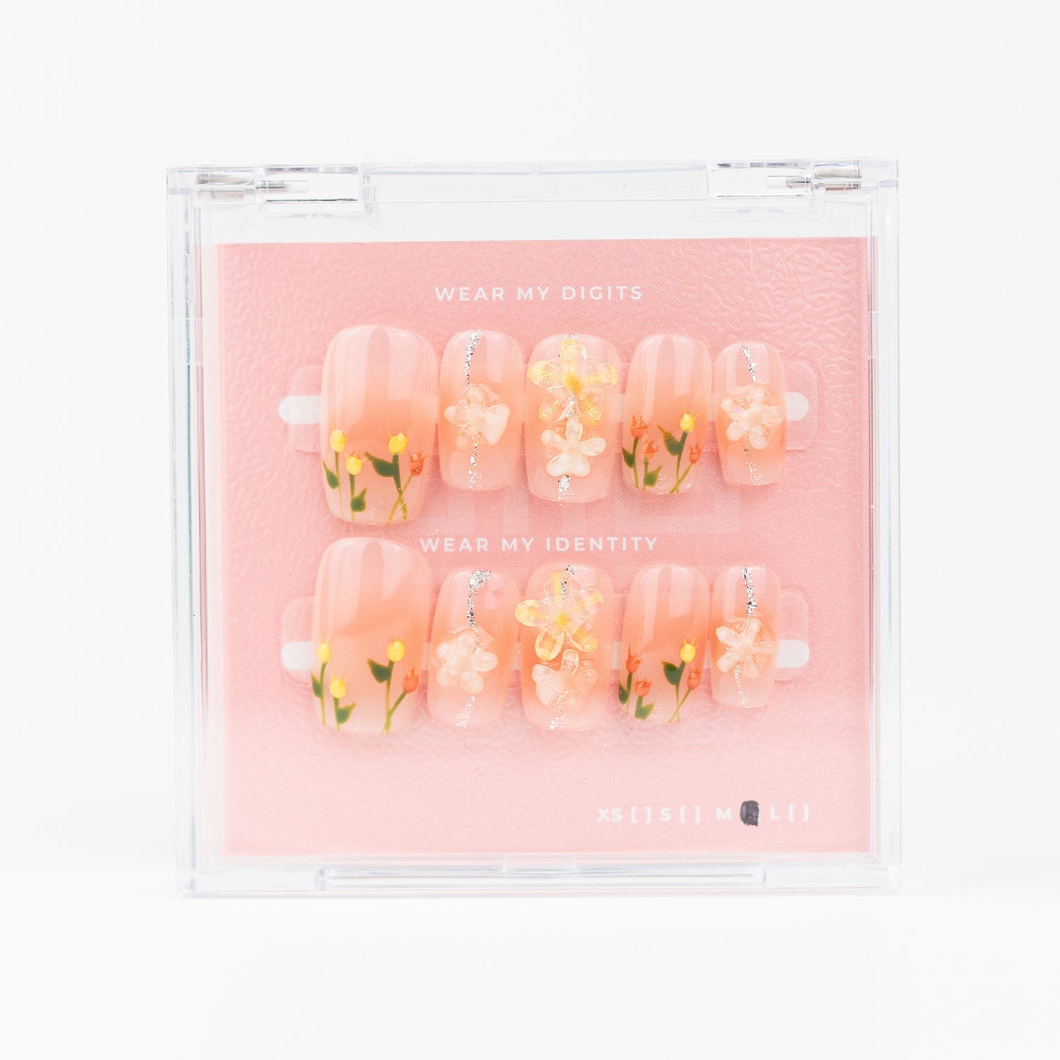 #360 – Gardenia | Medium, Square Reusable Ready-to-Wear Nails