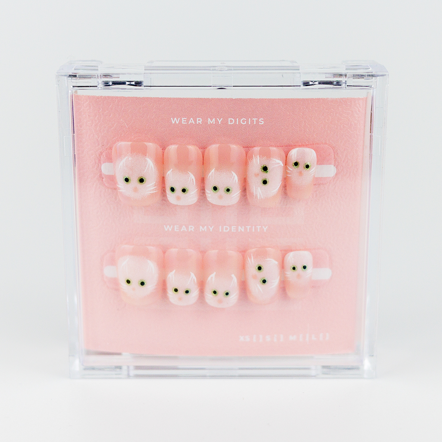 #1617 – Glampurrr | Medium, Squaoval, Reusable Ready-to-Wear Nails