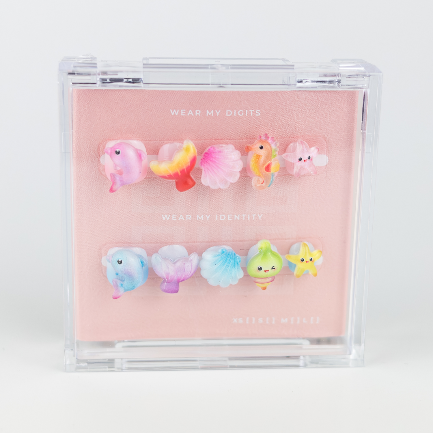 #C71 – Little Mermaid | Children, Reusable Ready-to-Wear Nails