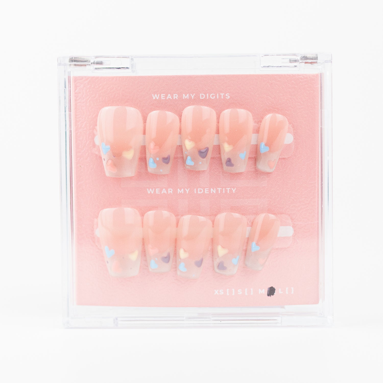 #488 – Pastel Heart | Medium, Coffin