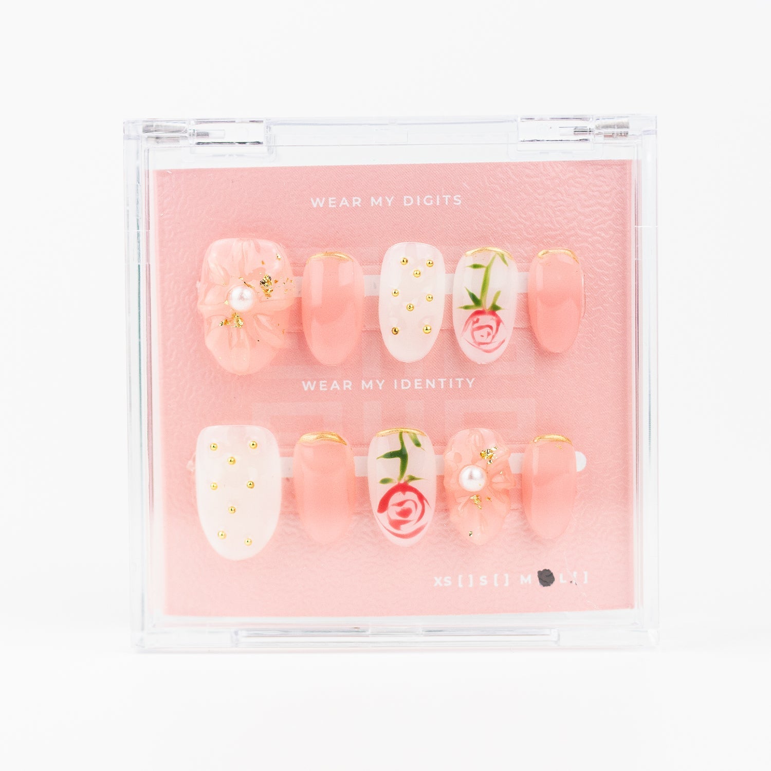 #214 – Pink Sonata | Medium, Oval Reusable Ready-to-Wear Nails