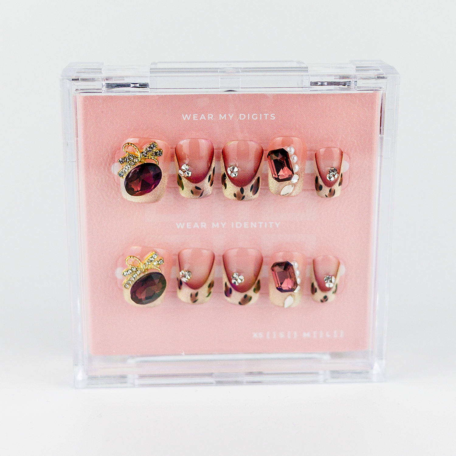 #2450 – Scarlet Elegance | Short, Square