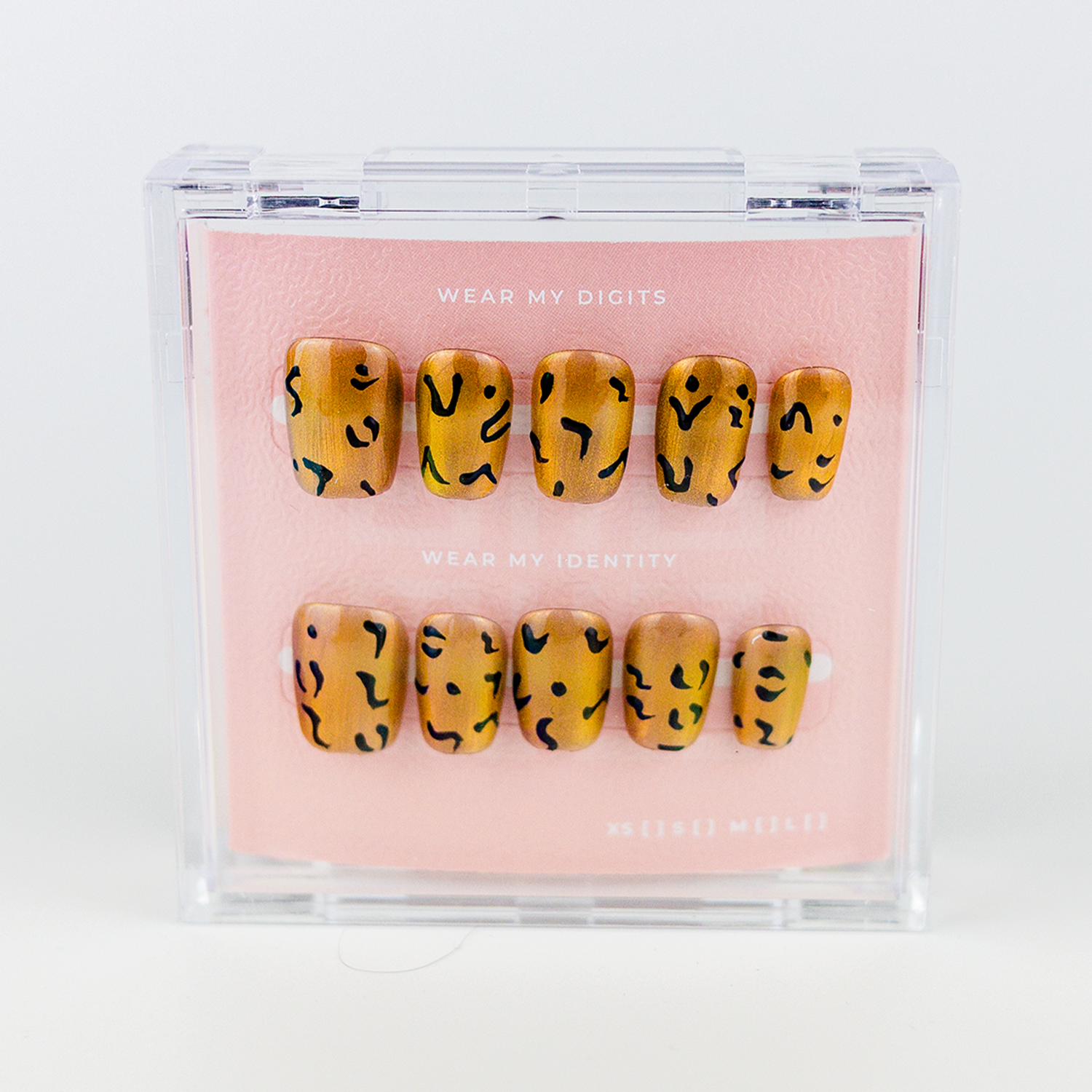 #2229 – Wild Side | Medium, Square, Reusable Ready-to-Wear Nails