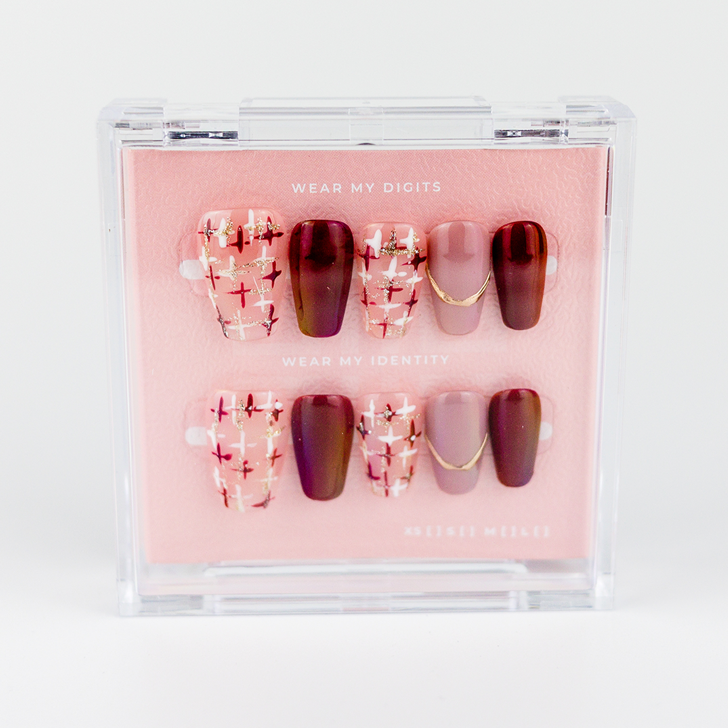 #1319 – Wine & Velvet | Long, Coffin