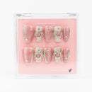 #1210 – Crystal Tower | Medium, Oval Reusable Ready-to-Wear Nails