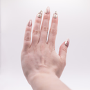 #1210 – Crystal Tower | Medium, Oval Reusable Ready-to-Wear Nails