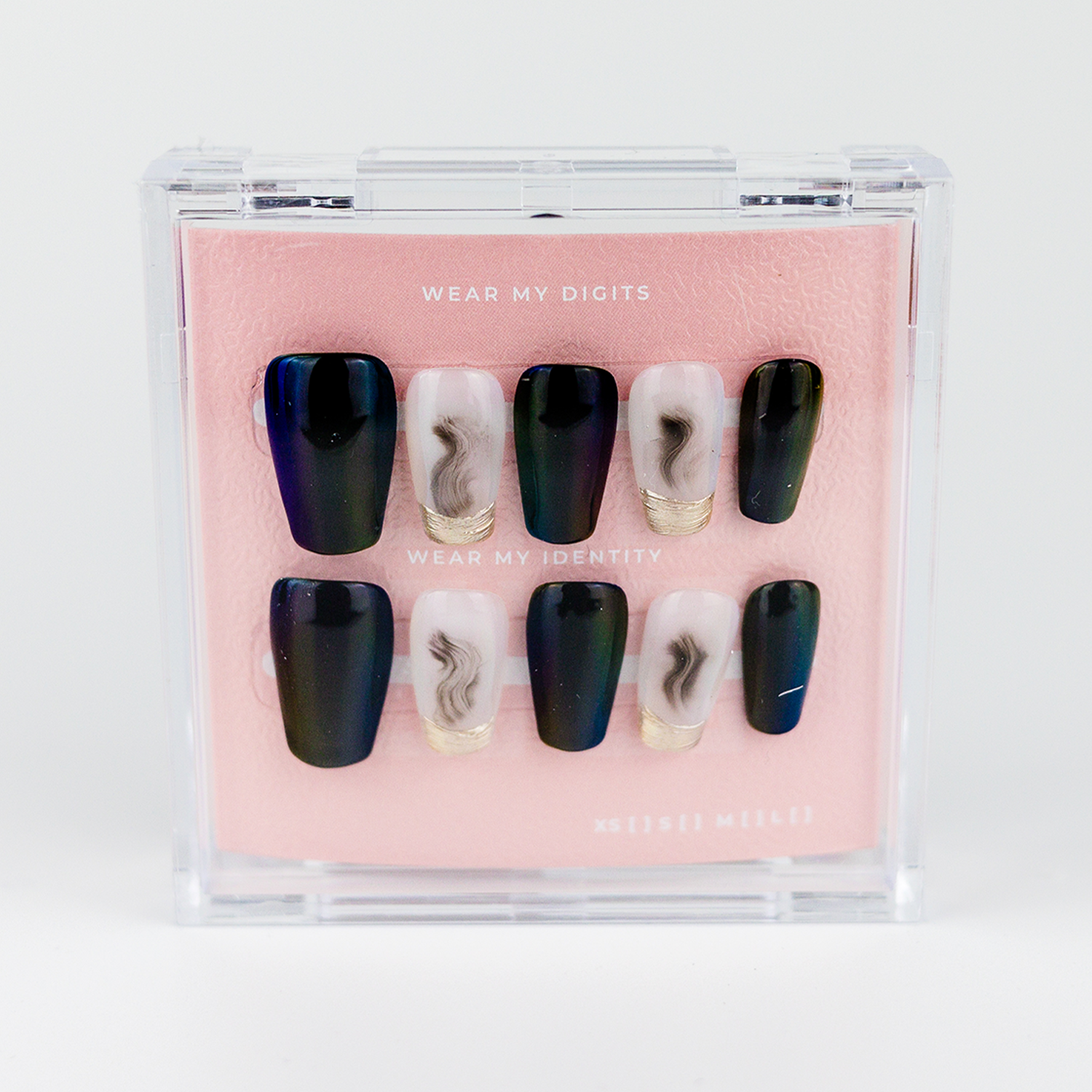 #1243 – Midnight Tulle | Short, Coffin