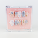 #1638 – Gilded Florals | Medium, Oval Reusable Ready-to-Wear Nails