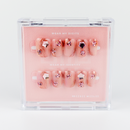 #1643 – Onyx Glow | Medium, Square Reusable Ready-to-Wear Nails