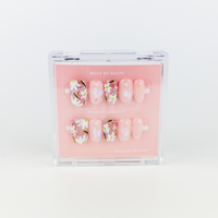 #1656 – Sparkle Garden | Medium, Oval Reusable Ready-to-Wear Nails