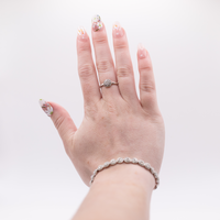 #1656 – Sparkle Garden | Medium, Oval Reusable Ready-to-Wear Nails