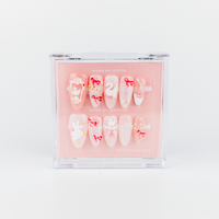 #1770 – Swan Song | Medium, Oval Reusable Ready-to-Wear Nails