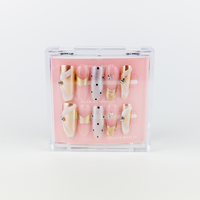 #1786 – Luxe Drapes | Long, Oval Reusable Ready-to-Wear Nails