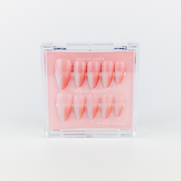 #1790 – Pink Affair | Long, Almond Reusable Ready-to-Wear Nails