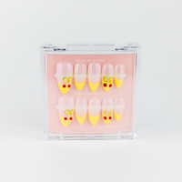 #1913 – Cherry Pudding | Long, Round Reusable Ready-to-Wear Nails