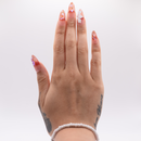 #1945 – Angelic Glow | Long, Oval Reusable Ready-to-Wear Nails