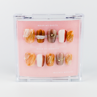 #2003 – Gloss in Gold | Medium, Square Reusable Ready-to-Wear Nails