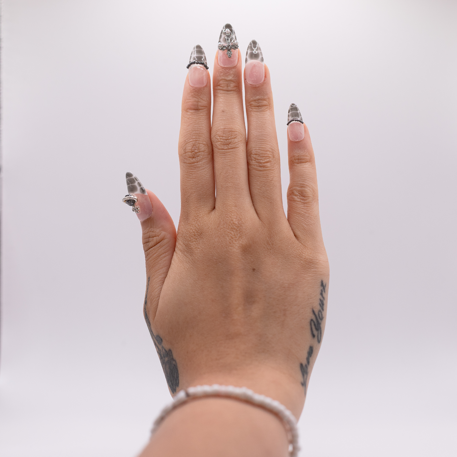 #2141 – Charms &amp; Scales | Medium, Oval Reusable Ready-to-Wear Nails