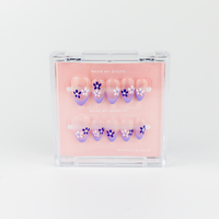 #2144 – Purple Grace | Medium, Oval Reusable Ready-to-Wear Nails