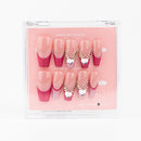 #216 – French Affair | Long, Coffin Reusable Ready-to-Wear Nails