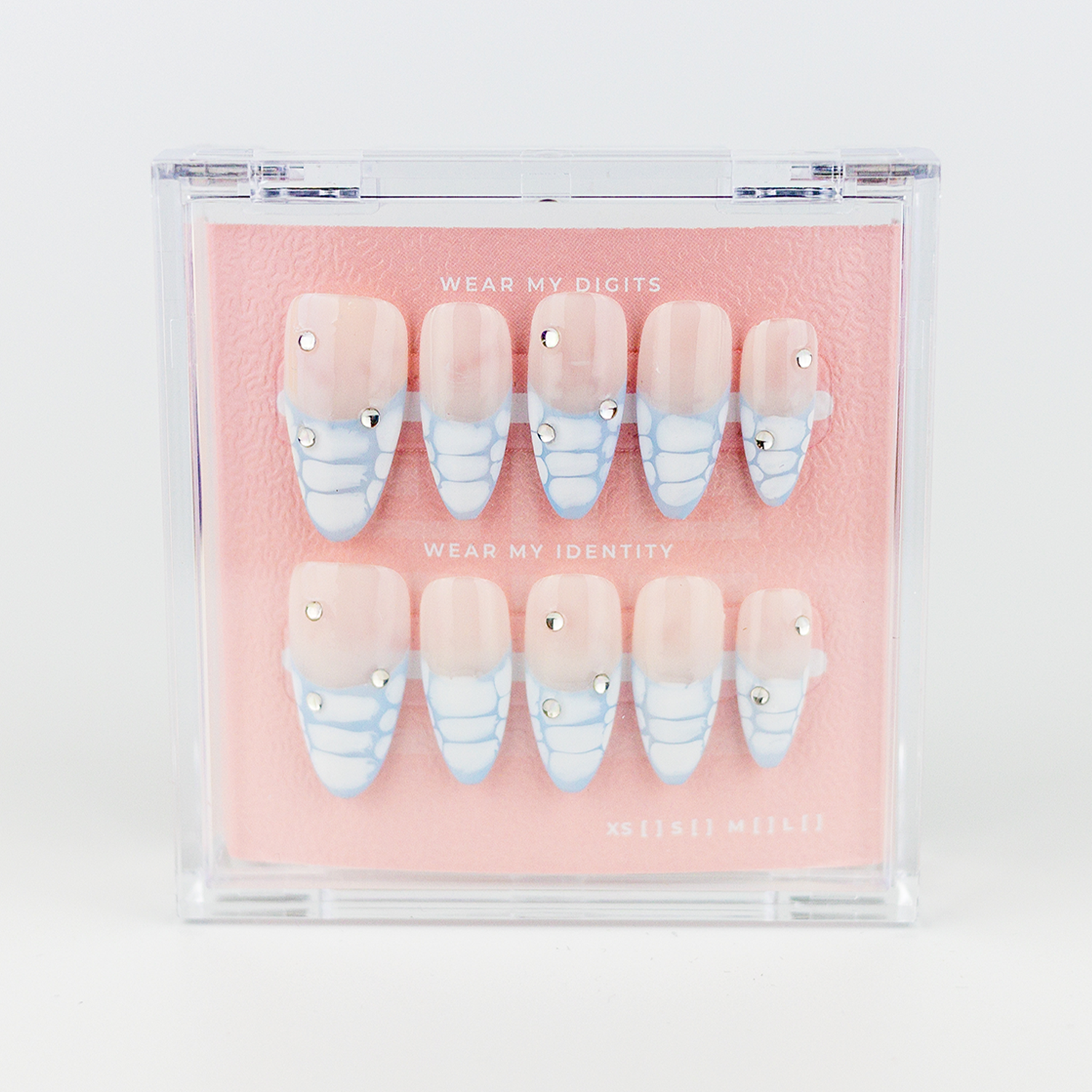 #2167 – Soft Venom | Long, Almond Reusable Ready-to-Wear Nails