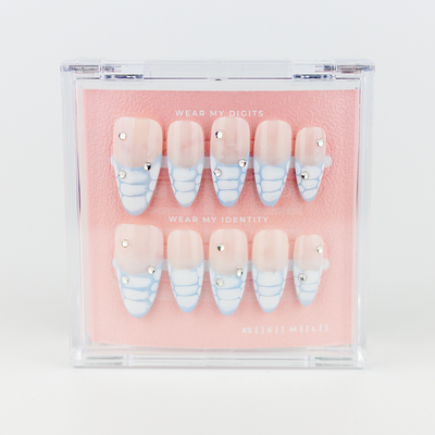 #2167 – Soft Venom | Long, Almond Reusable Ready-to-Wear Nails