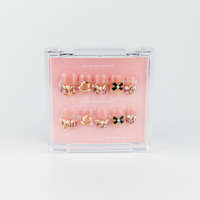 #2191 – Weight in Gold | Medium, Squaoval Reusable Ready-to-Wear Nails