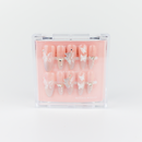 #2222 – Flutter Glow | Long, Oval Reusable Ready-to-Wear Nails