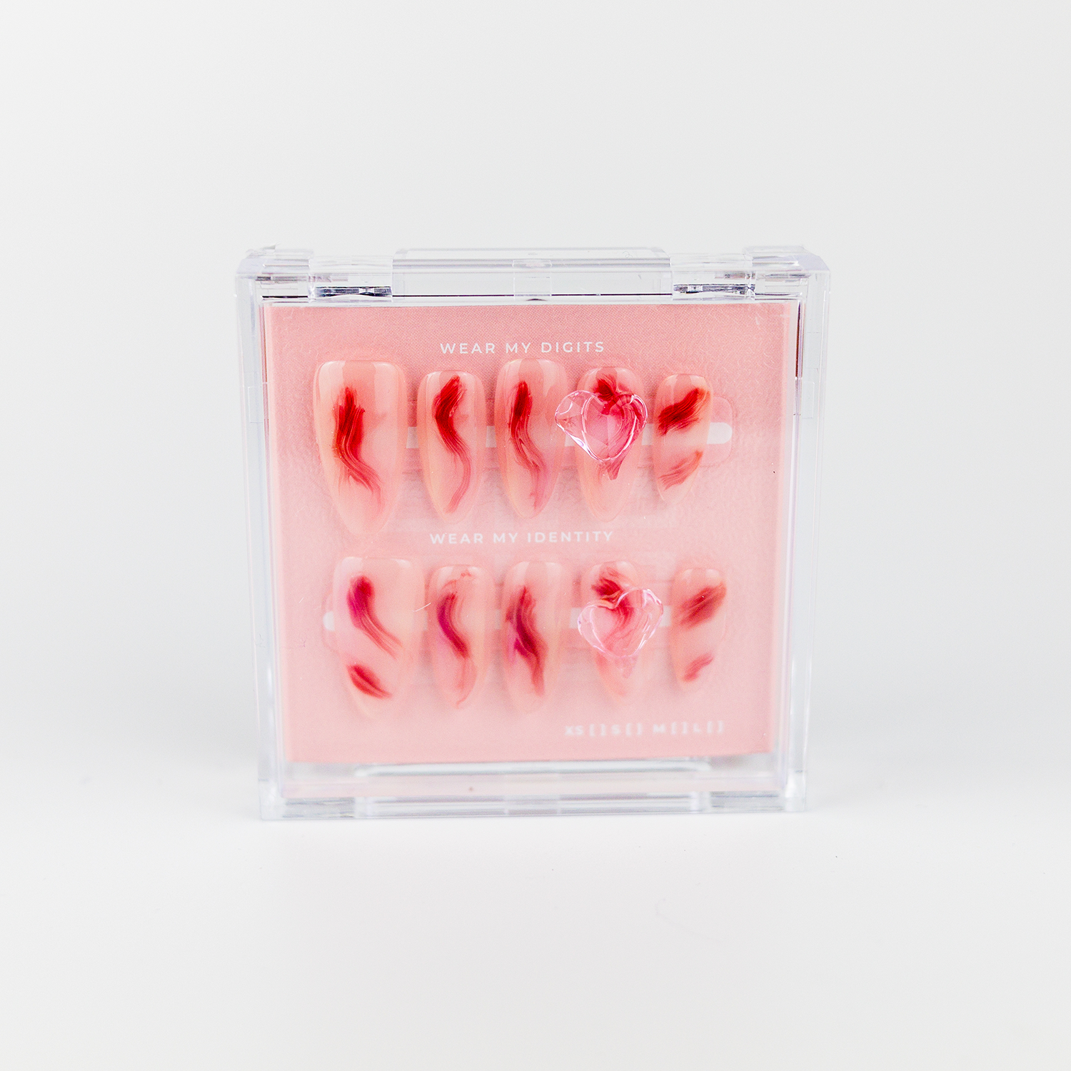 #2257 – Marble Muse | Medium, Oval Reusable Ready-to-Wear Nails