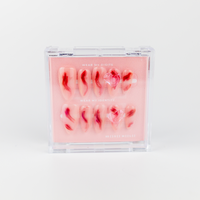 #2257 – Marble Muse | Medium, Oval Reusable Ready-to-Wear Nails