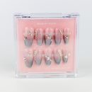 #2259 – Twinkle Tips | Long, Almond Reusable Ready-to-Wear Nails