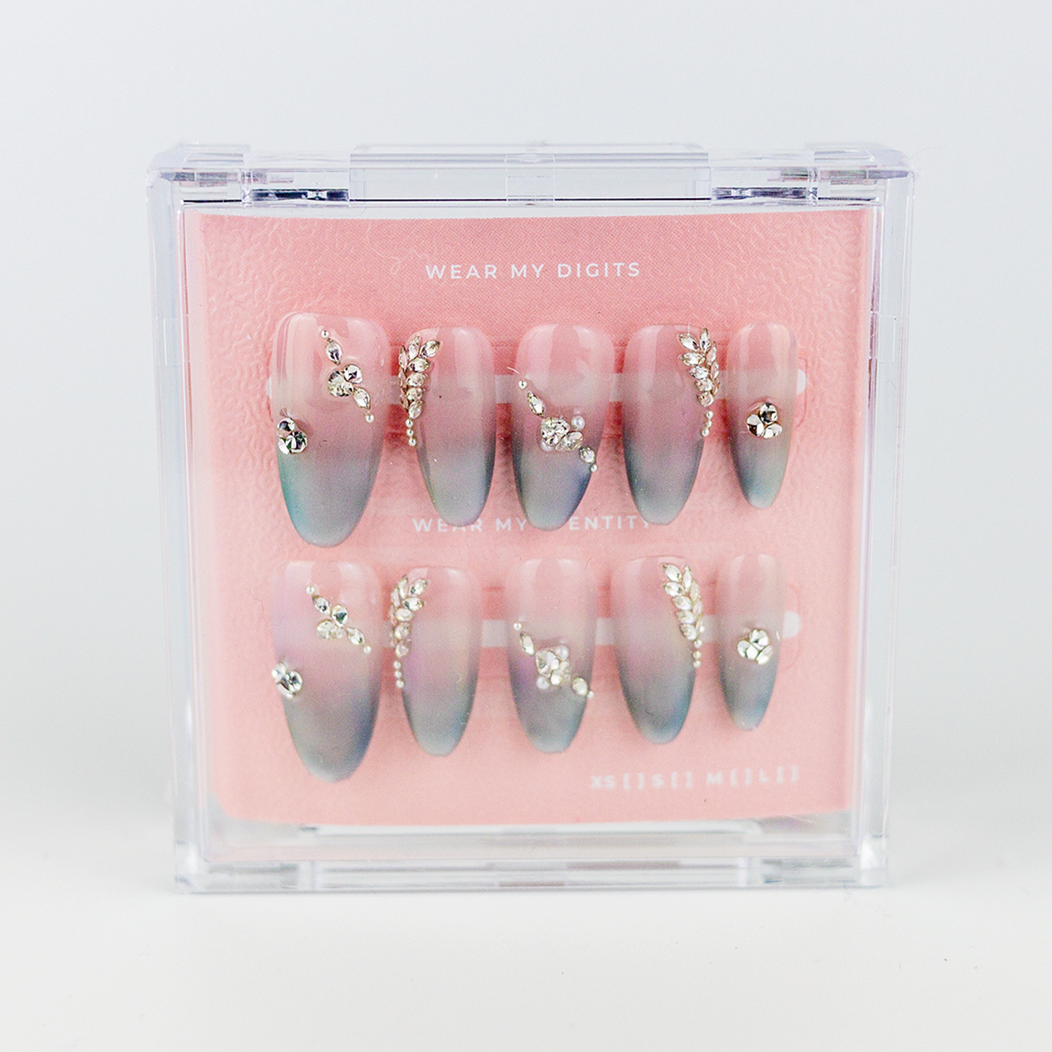 #2259 – Twinkle Tips | Long, Almond Reusable Ready-to-Wear Nails