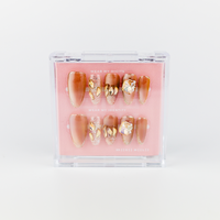 #2289 – Luxe Brew | Medium, Oval Reusable Ready-to-Wear Nails