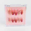 #2300 – Bloomed Serenity | Long, Almond Reusable Ready-to-Wear Nails