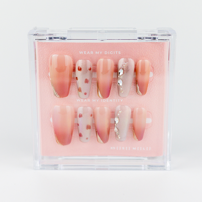 #2311 – Glimmer Blush | Long, Squaoval