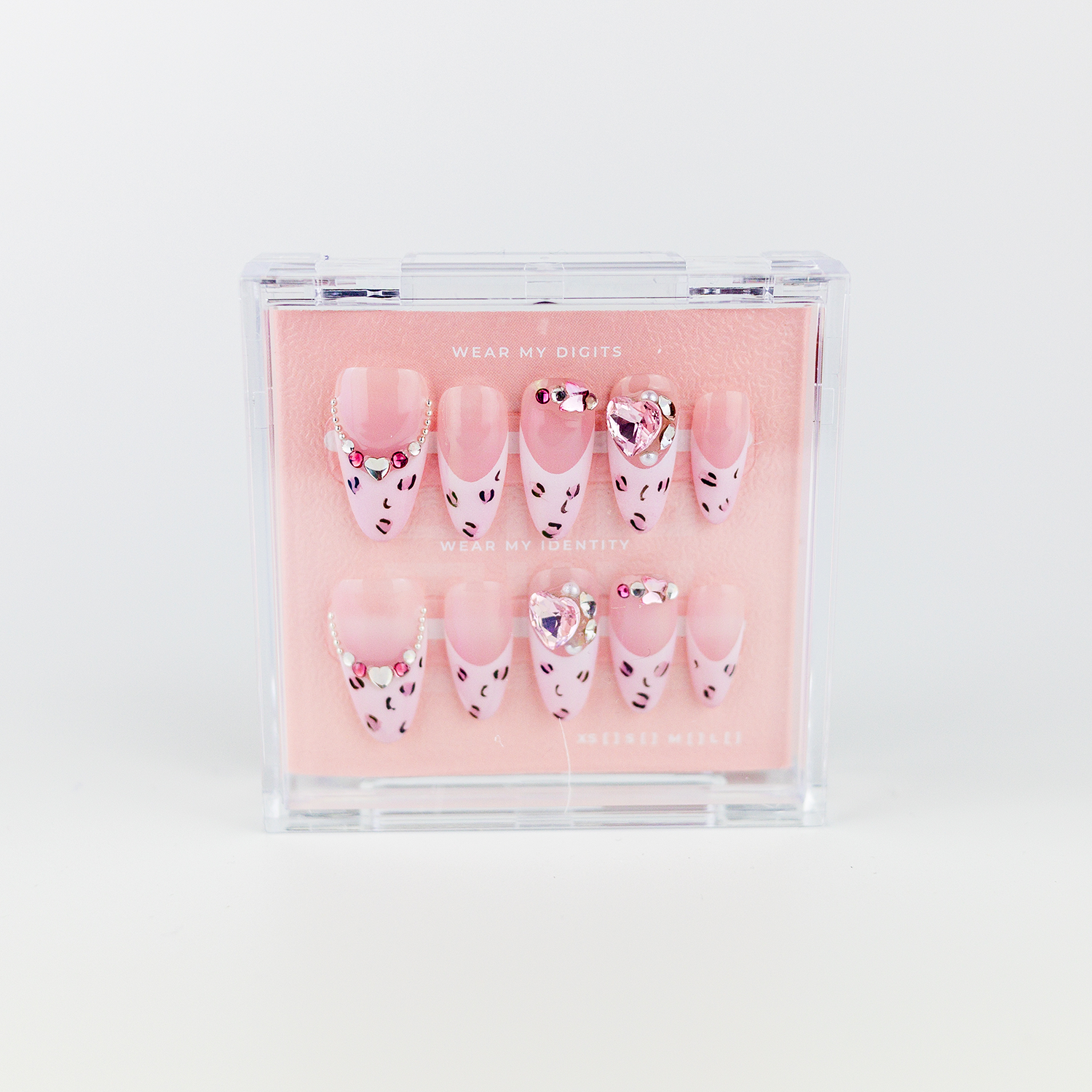 #2393 – Glitter Prowl | Medium, Oval Reusable Ready-to-Wear Nails