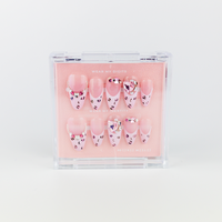 #2393 – Glitter Prowl | Medium, Oval Reusable Ready-to-Wear Nails