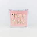 #240 – Gentle Glam | Short, Almond Reusable Ready-to-Wear Nails