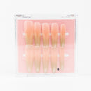 #274 – Towering Glow | Long, Stiletto Reusable Ready-to-Wear Nails