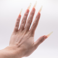 #274 – Towering Glow | Long, Stiletto Reusable Ready-to-Wear Nails