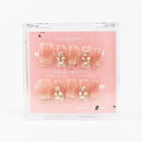 #2813 – Golden Mirage | Medium, Square Reusable Ready-to-Wear Nails