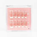 #554 – French Kiss | Long, Coffin Reusable Ready-to-Wear Nails