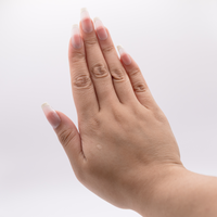 #554 – French Kiss | Long, Coffin Reusable Ready-to-Wear Nails