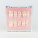 #738 – Twinkle Tie | Medium, Square Reusable Ready-to-Wear Nails