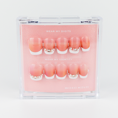 #759 – Pink Allure | Short, Square Reusable Ready-to-Wear Nails