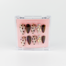 #90 – The Cheetah Spark | Long, Oval Reusable Ready-to-Wear Nails